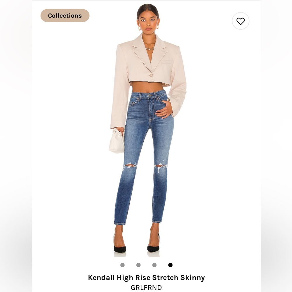 GRLFRND KENDALL HIGH RISE RIPPED JEANS